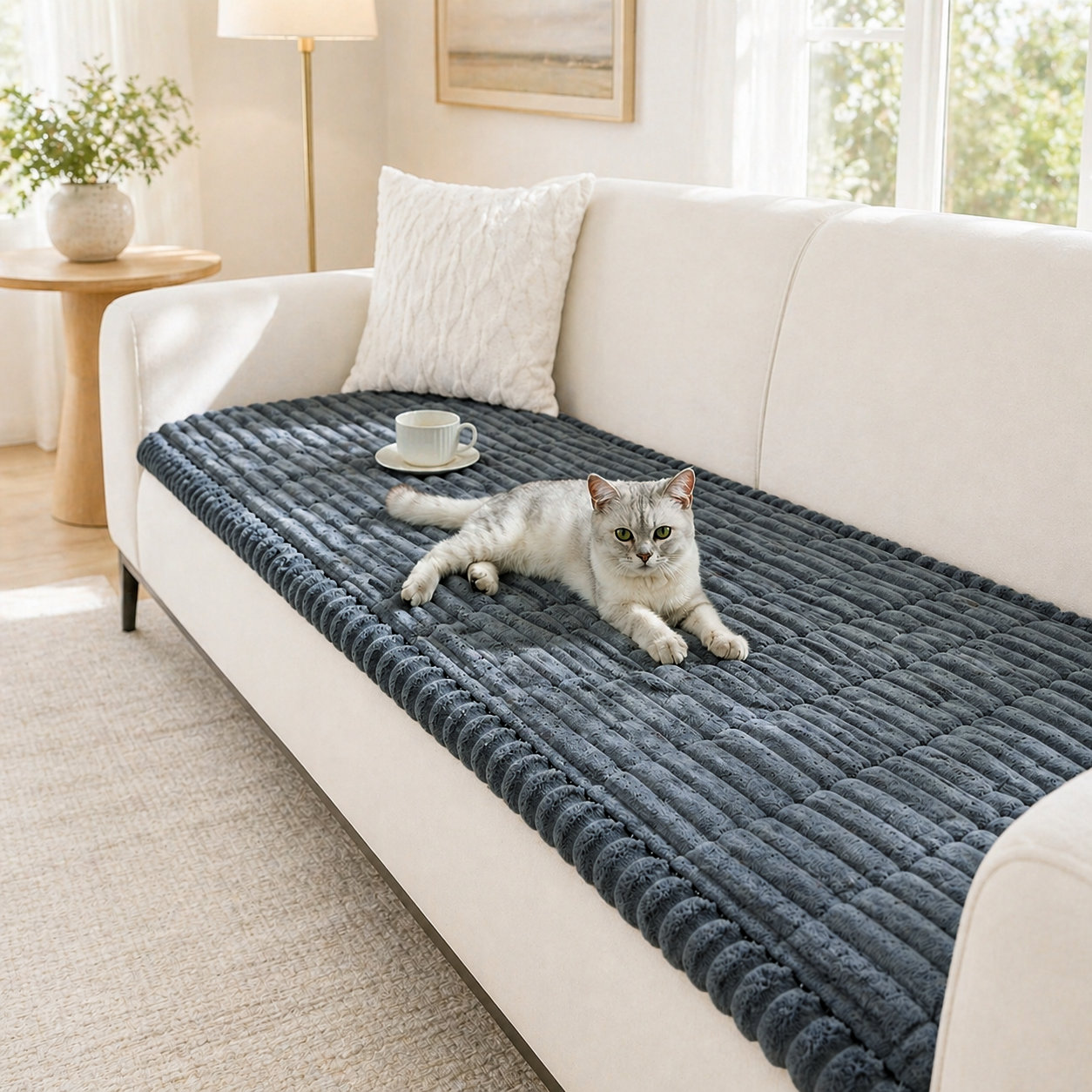 Soft+Striped+Plush+Box+Cushion